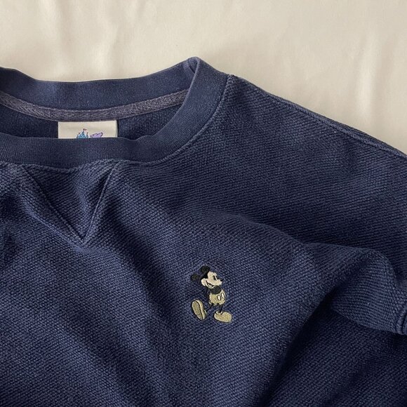 Disney Resort Unisex Mickey Mouse Crewneck Sweatshirt Blue Size M - Picture 6 of 9